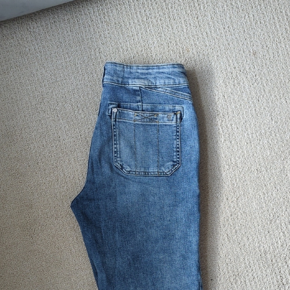 Pilcro Light Blue Straight Leg Jeans - Picture 4 of 7